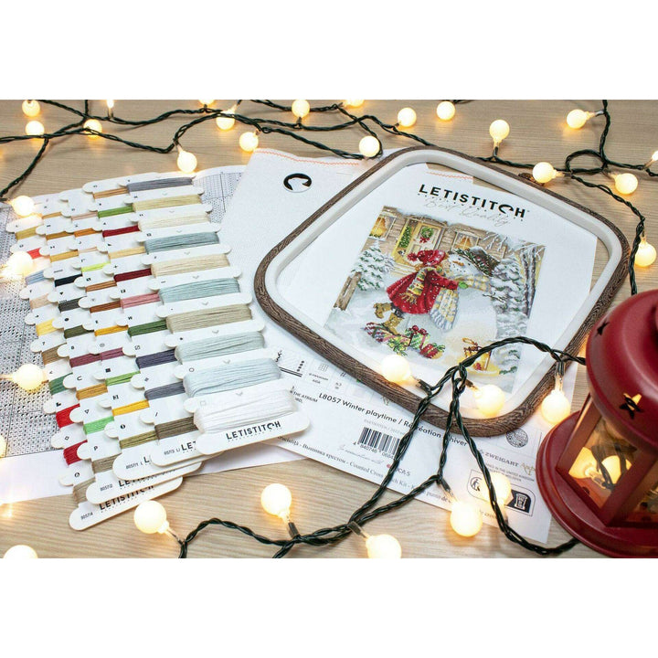 Winter playtime L8057 Counted Cross Stitch Kit