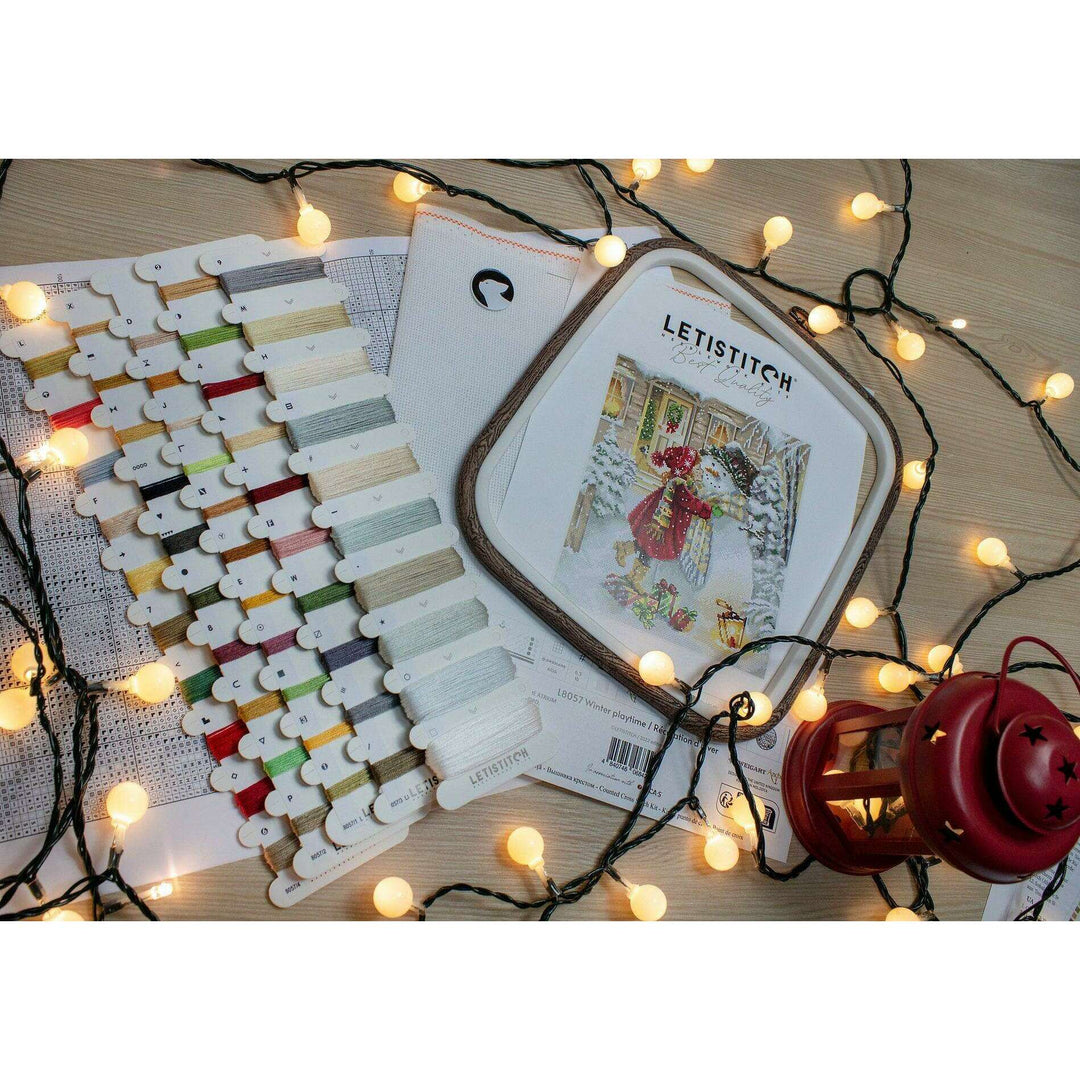 Winter playtime L8057 Counted Cross Stitch Kit