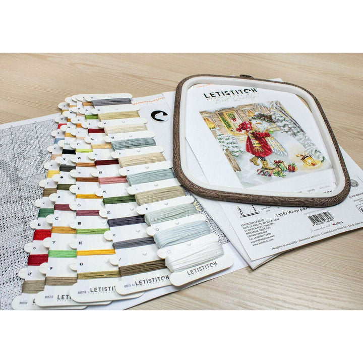 Winter playtime L8057 Counted Cross Stitch Kit