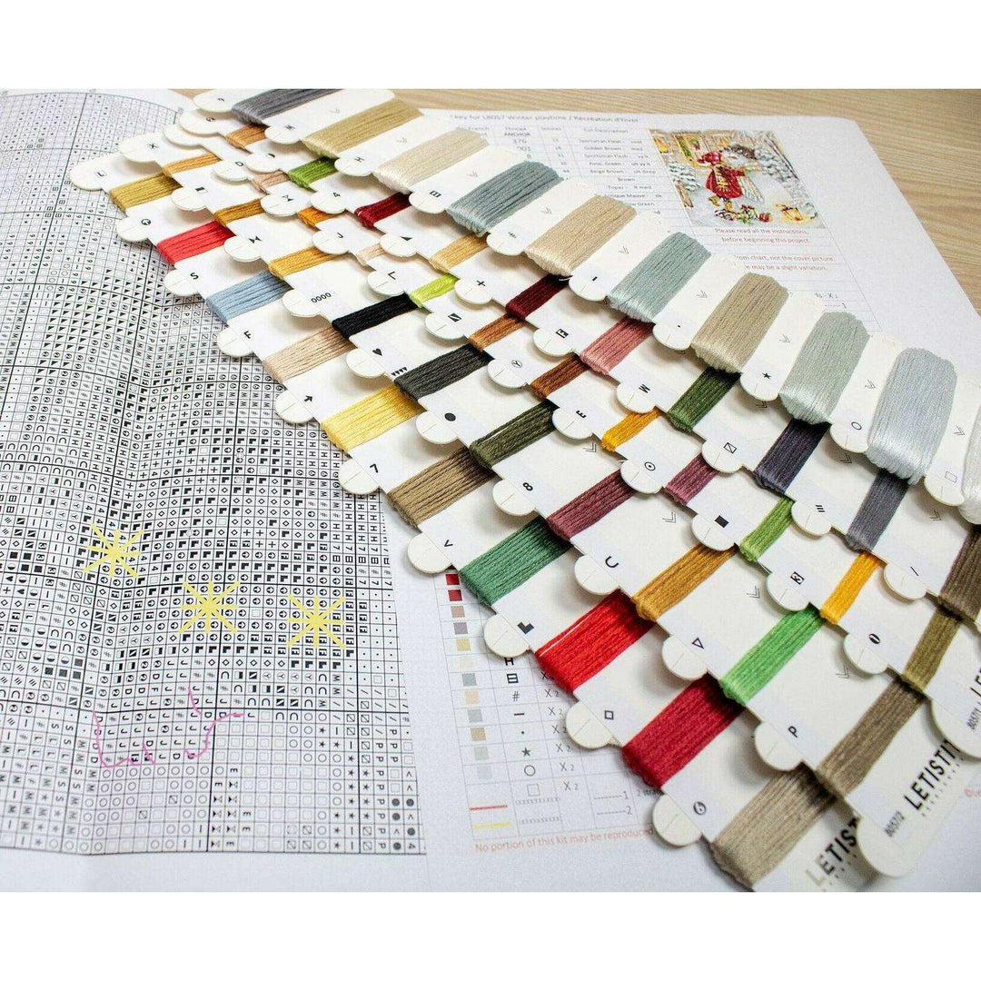 Winter playtime L8057 Counted Cross Stitch Kit
