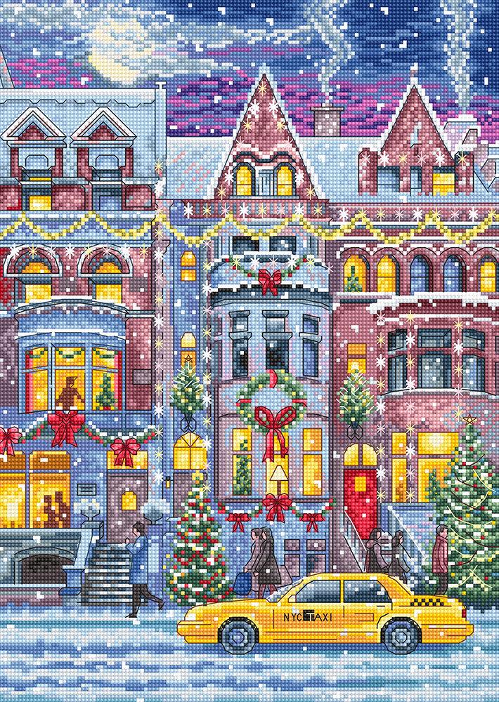 Winter Townhouse L8076 Counted Cross Stitch Kit