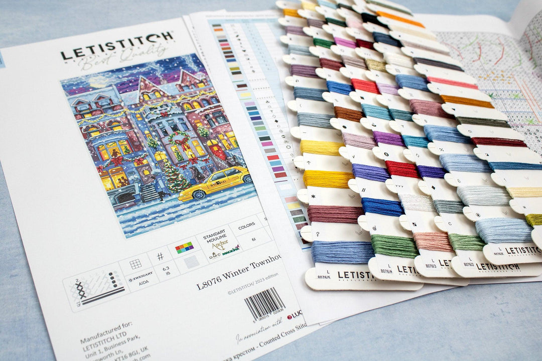 Winter Townhouse L8076 Counted Cross Stitch Kit