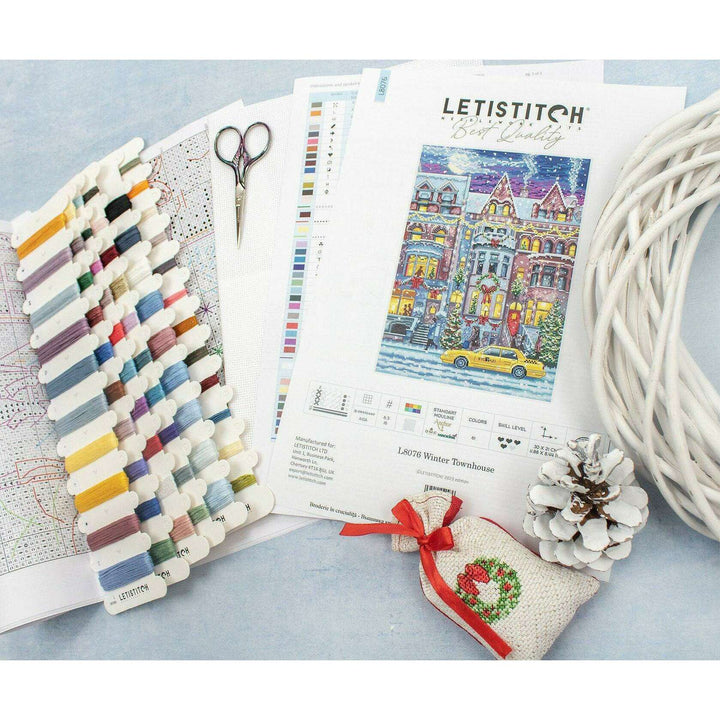 Winter Townhouse L8076 Counted Cross Stitch Kit
