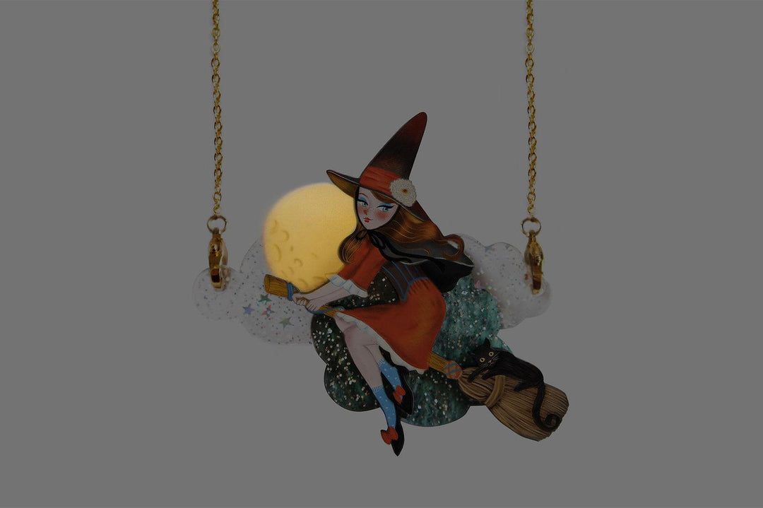 Witch Convertible Necklace-Brooch by Laliblue - Quirks!