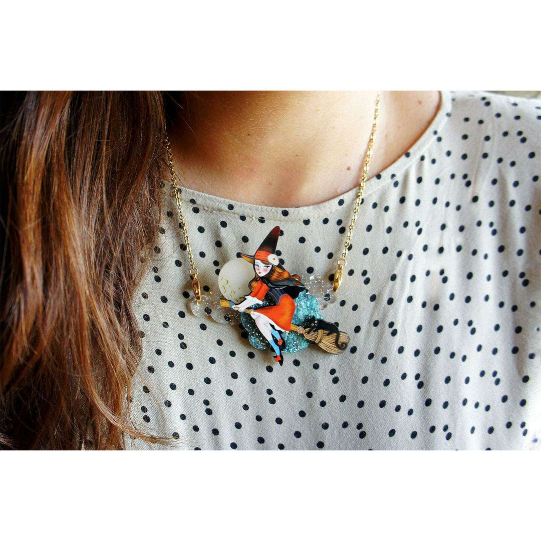 Witch Convertible Necklace-Brooch by Laliblue - Quirks!