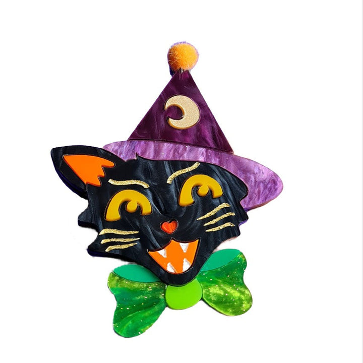 Witch Kitty Brooch by Cherryloco Jewellery - 13314 3