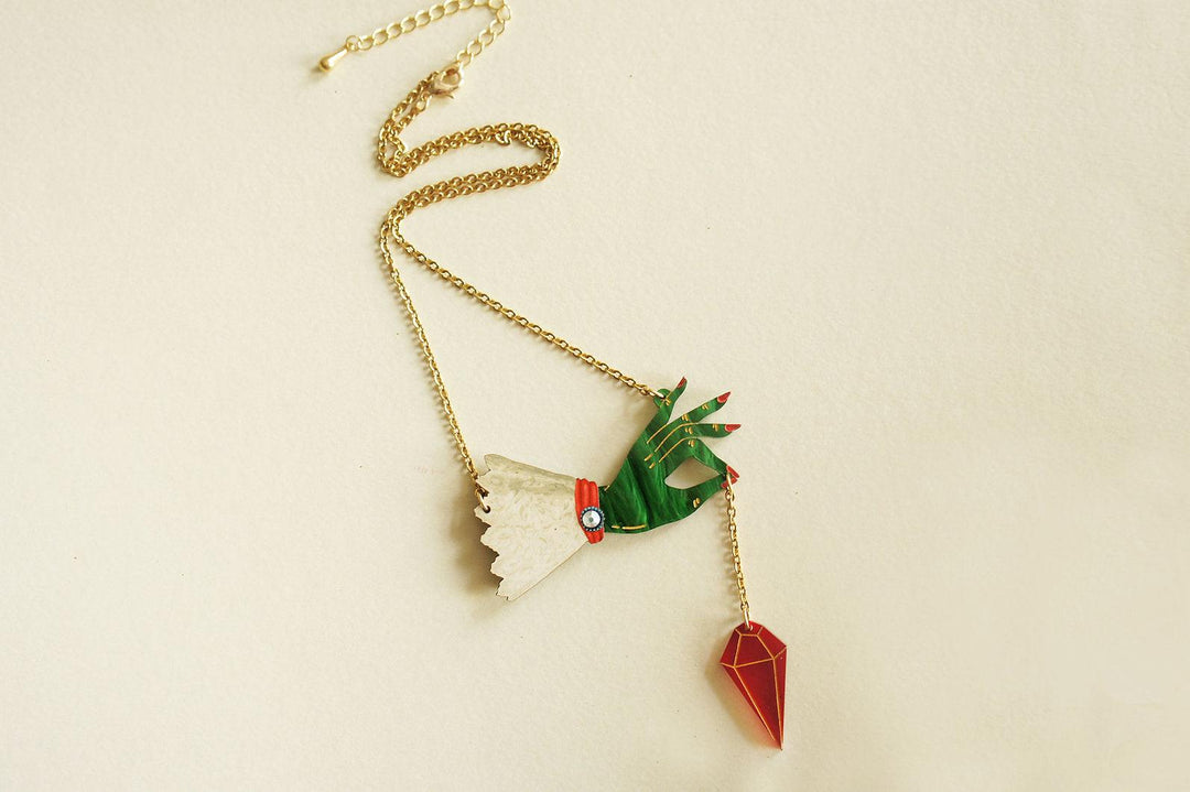 Witch Pendulum Halloween Necklace by Laliblue - Quirks!