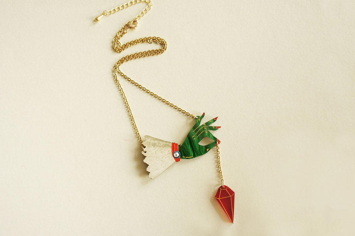 Witch Pendulum Halloween Necklace by Laliblue - Quirks!