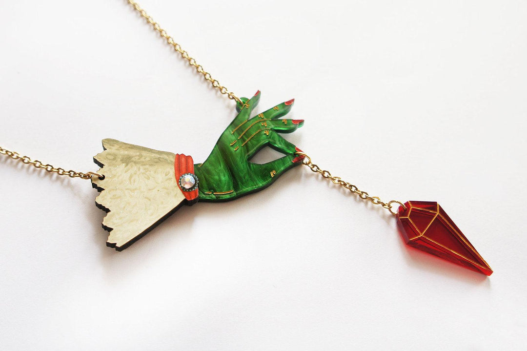 Witch Pendulum Halloween Necklace by Laliblue - Quirks!