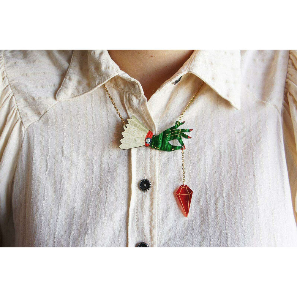 Witch Pendulum Halloween Necklace by Laliblue - Quirks!