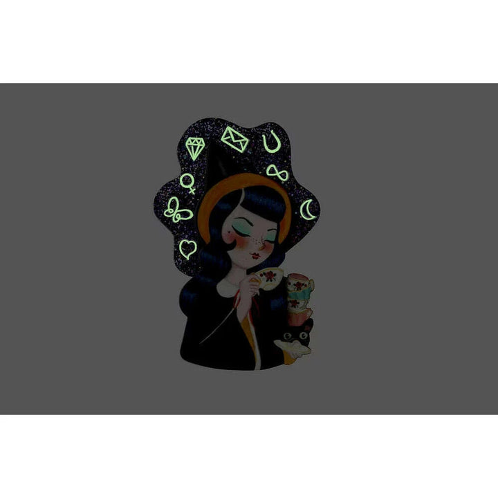 Witch Reading Tasseomancy Brooch by Laliblue - Quirks!