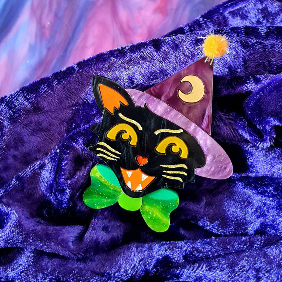 Witch Kitty Necklace by Cherryloco Jewellery - 13314 1