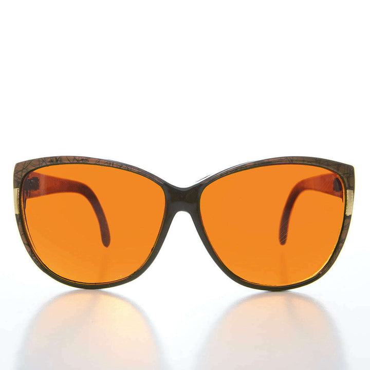 Women's Large Orange Lens Sunglasses - Lani