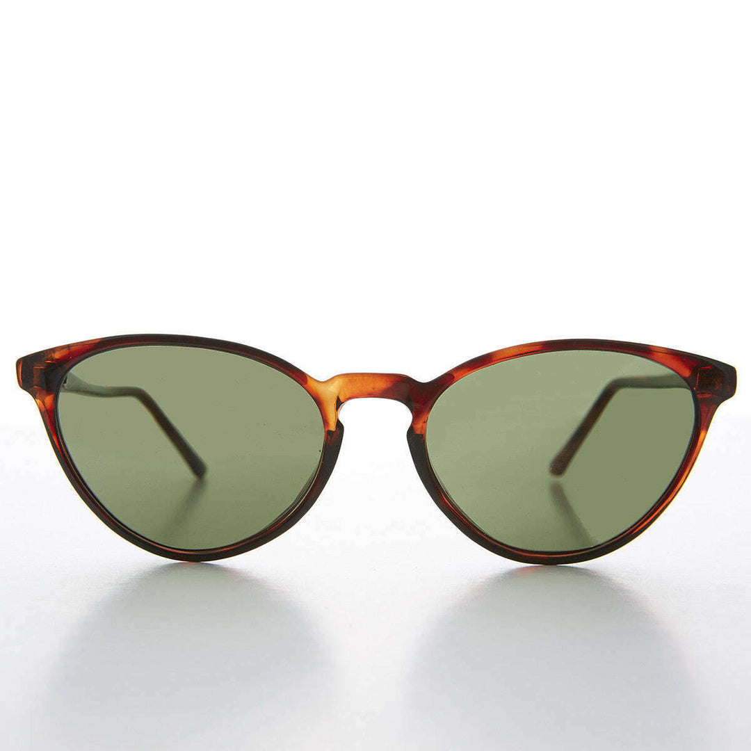 Women's Round Cat Eye Sunglass with Keyhole Bridge - Allie