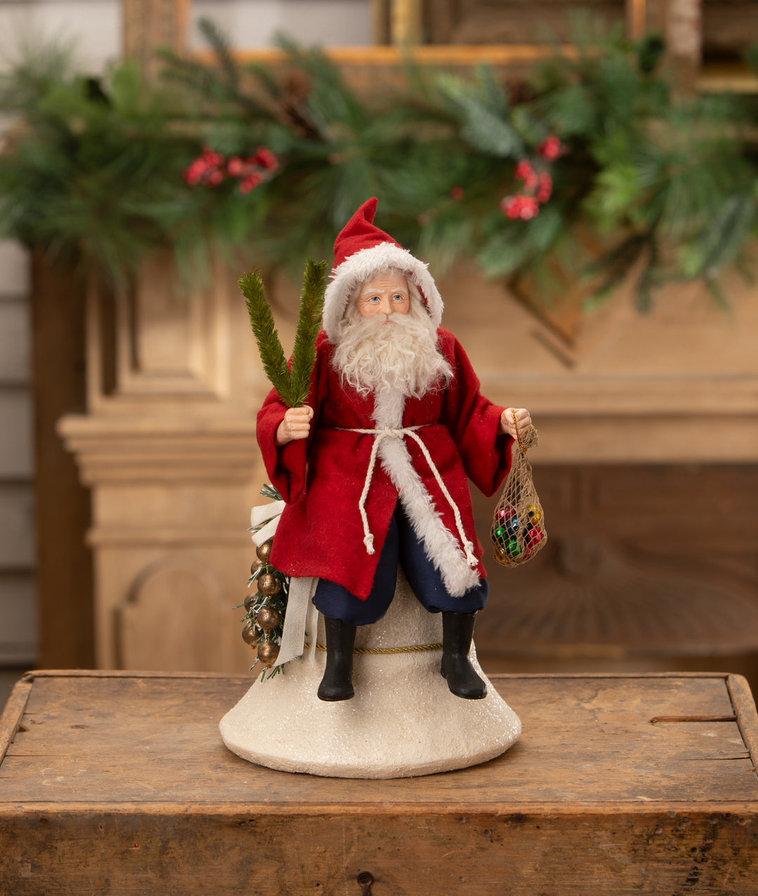 Vintage Santa on Bell by Bethany Lowe Designs, christmas decor
