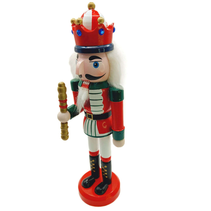Wooden Festive King Nutcracker Wizardi F07M6-13D