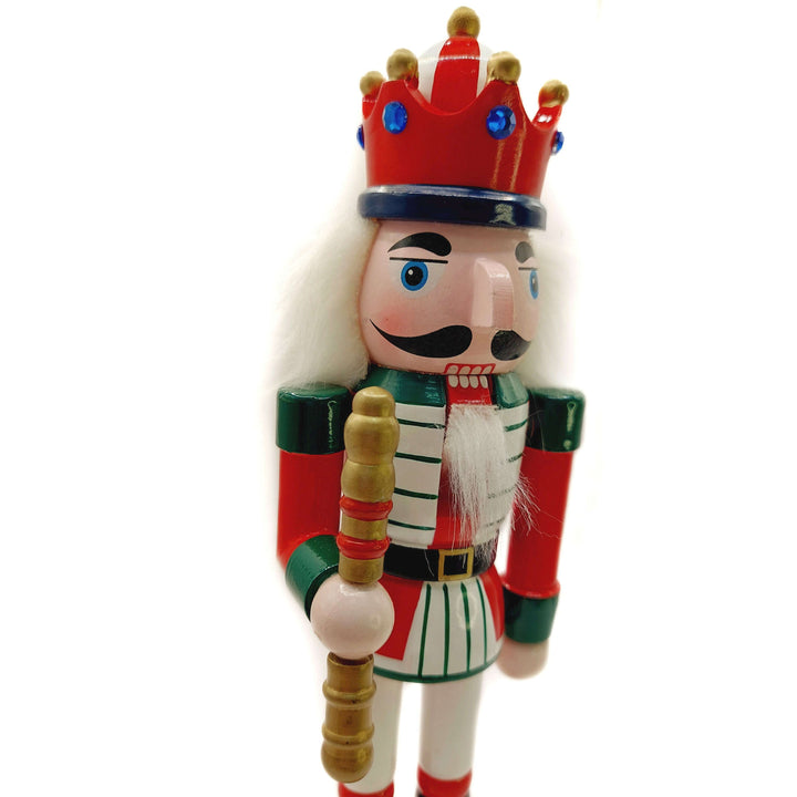 Wooden Festive King Nutcracker Wizardi F07M6-13D
