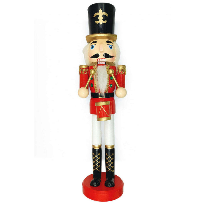 Wooden Nutcracker Drummer Wizardi F07M6-3A