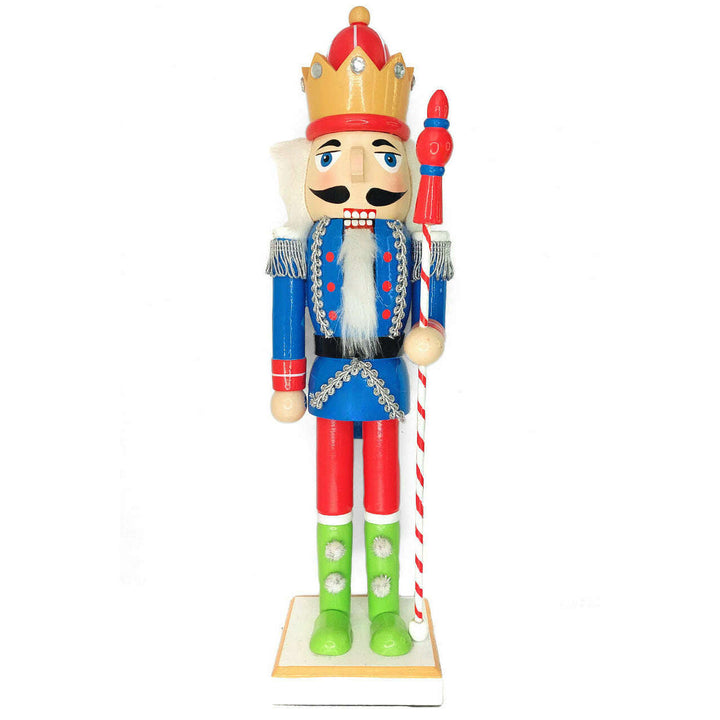 Wooden Nutcracker King Figurine Wizardi F07M6-1B
