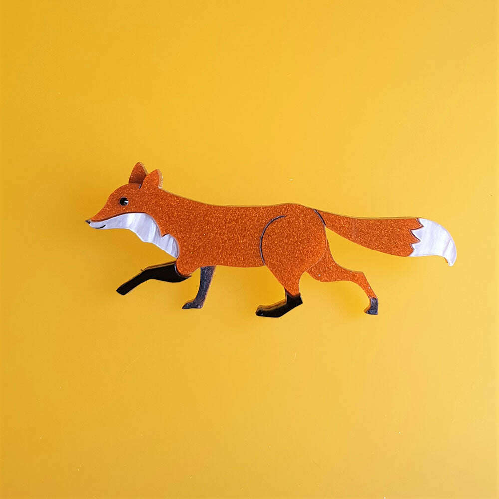 Woodland Fox Brooch by Cherryloco Jewellery 2