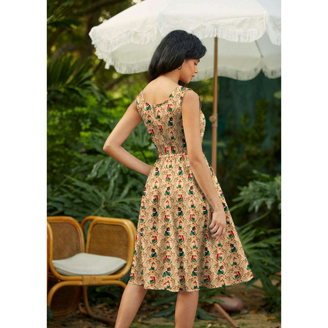 Woodland Scout Fit & Flare Dress