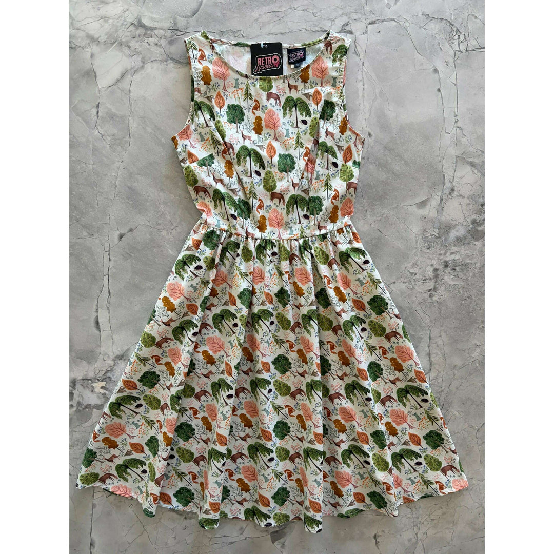Woodland Vintage Dress in Cream