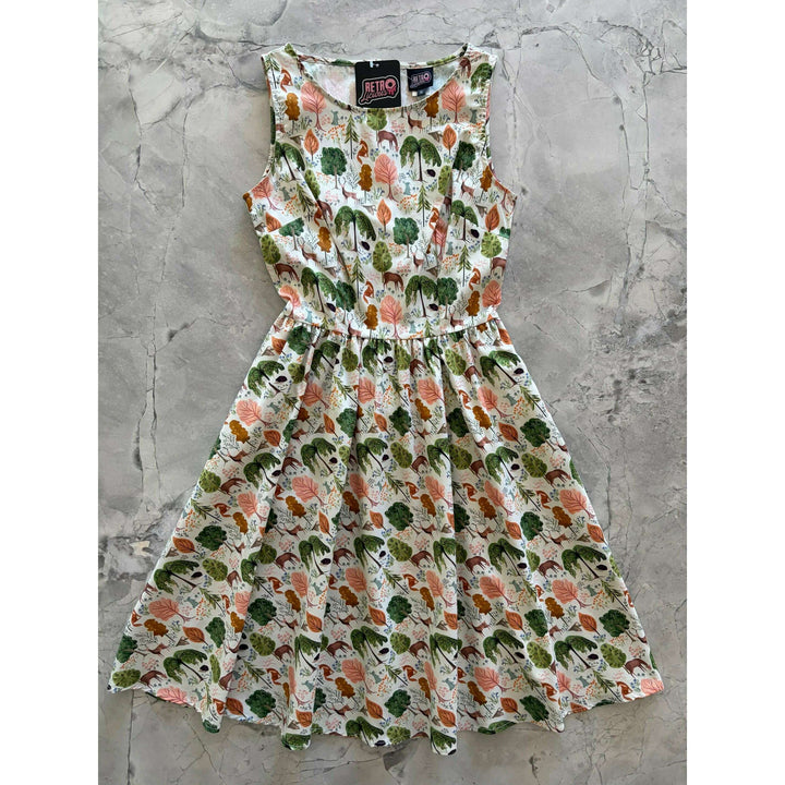 Woodland Vintage Dress in Cream