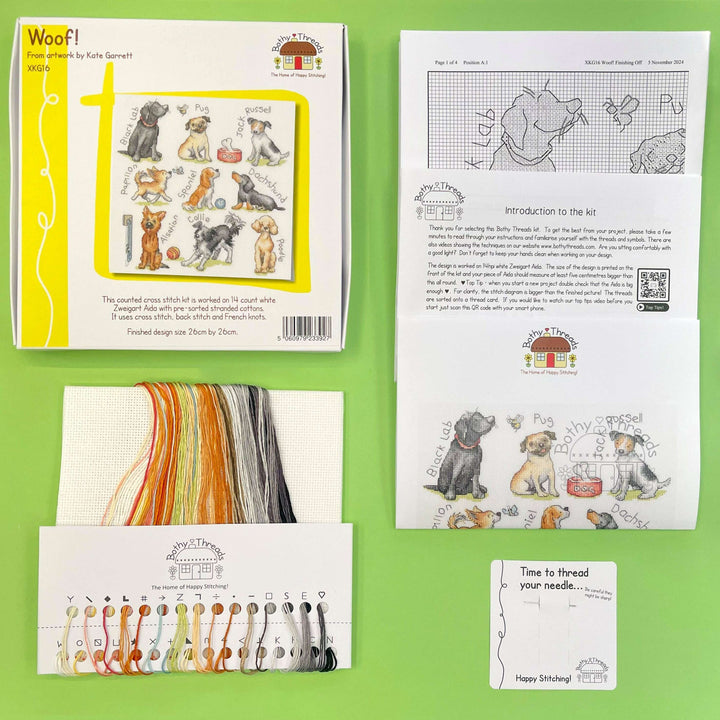 Woof! XKG16 Counted Cross Stitch Kit