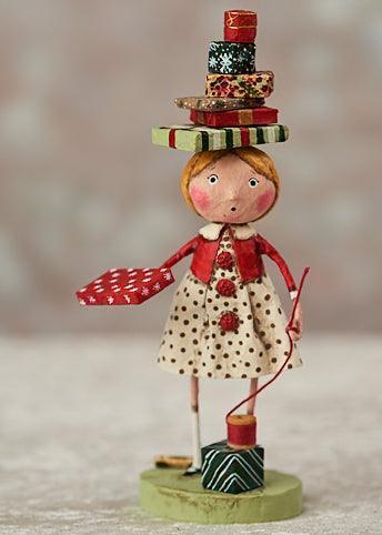 Wrappings with Gifts Holiday Figurine by Lori Mitchell - Quirks!