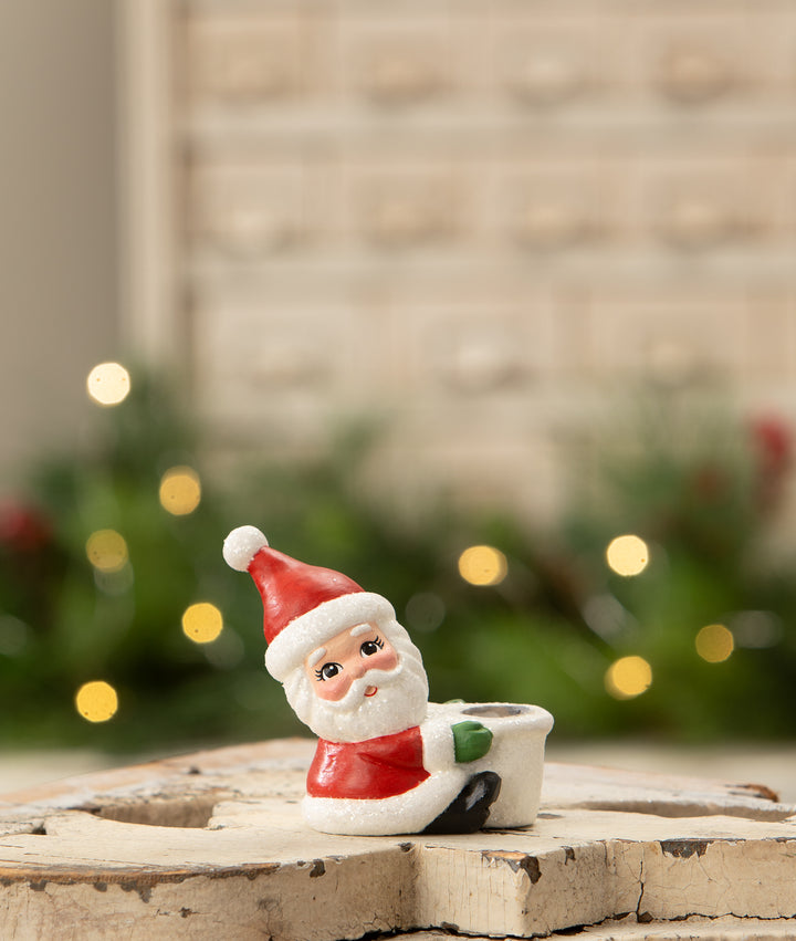 Santa Taper Candle Holder by Bethany Lowe Designs, image 2