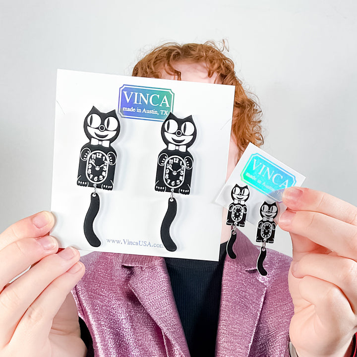 Officially Licensed Kit-Cat Klock ® Earrings (regular sized)
