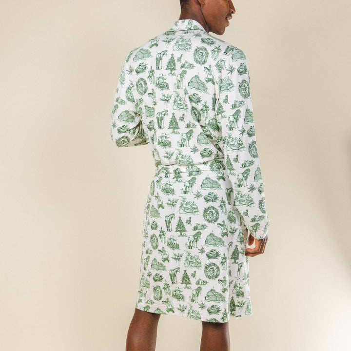 The Western Wonderland | Western Toile Long Modal Robe