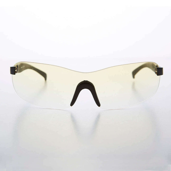 Y2K Wrap Shield Rimless Vintage Sunglass - Lance