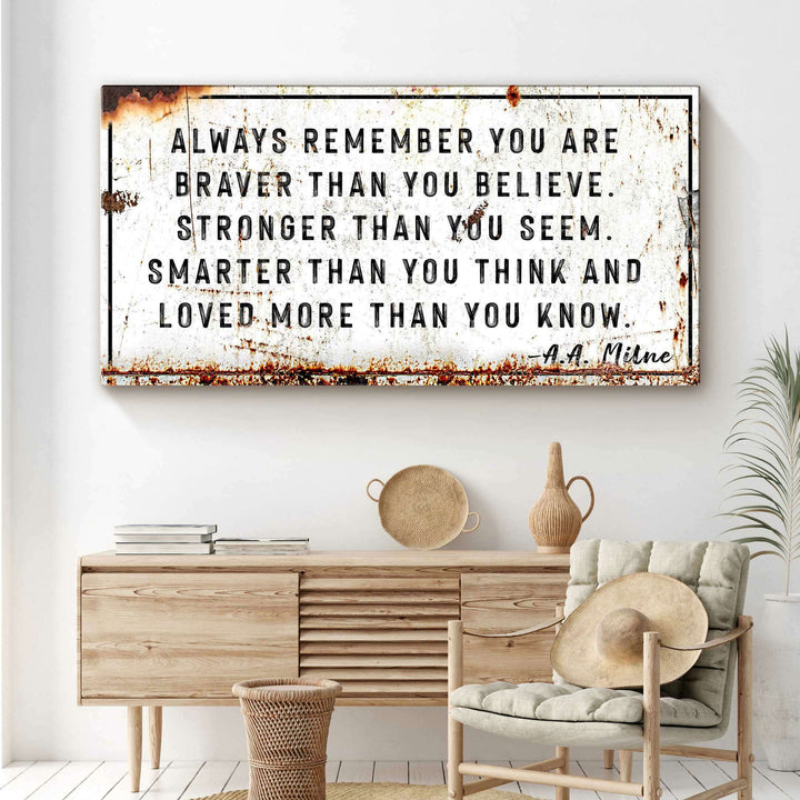 You Are Loved More Than You Know Rustic Sign
