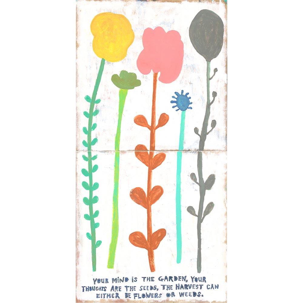 "Your Mind is a Garden" Both Panels Art Print - Quirks!