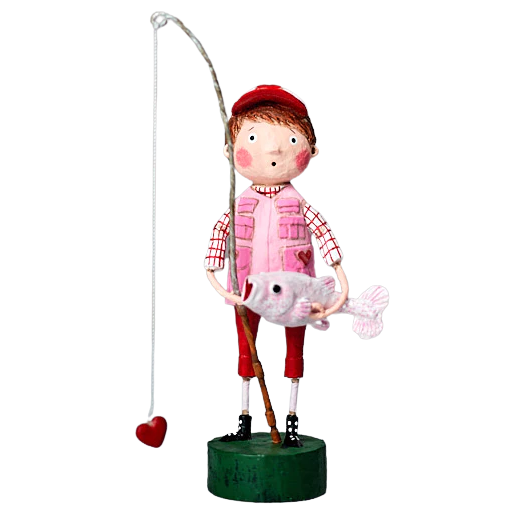 You're a Catch Valentine's Day Figurine by Lori Mitchell
