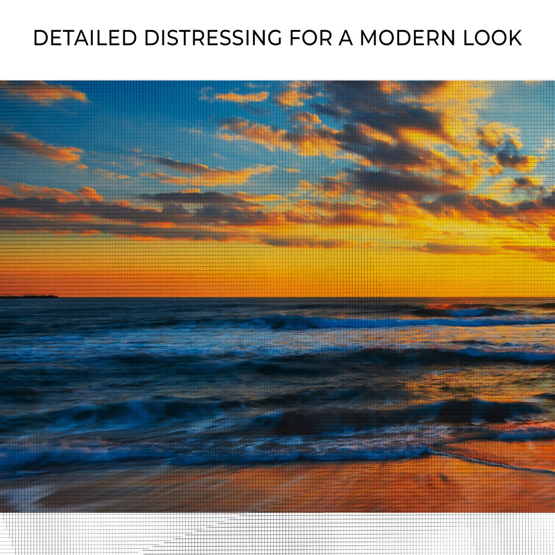 Sunrise On Atlantic Ocean Canvas Wall Art II
