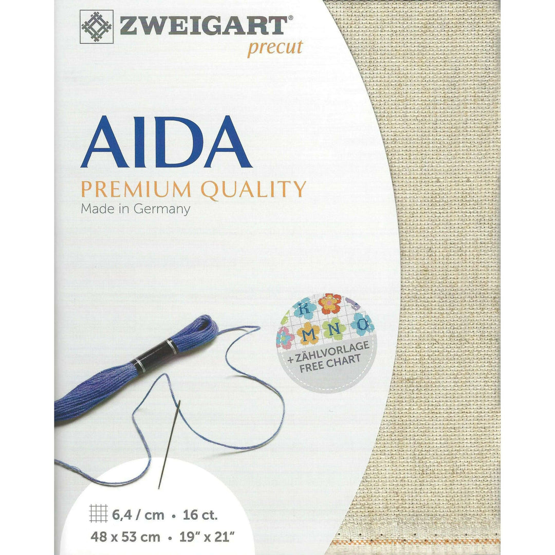 Zweigart Precut Rustico-Aida 16 count Wheat 3321/54