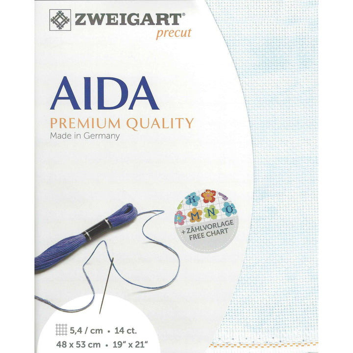 Zweigart Precut Stern-Aida 14 count Vintage Country Blue 3706/5139