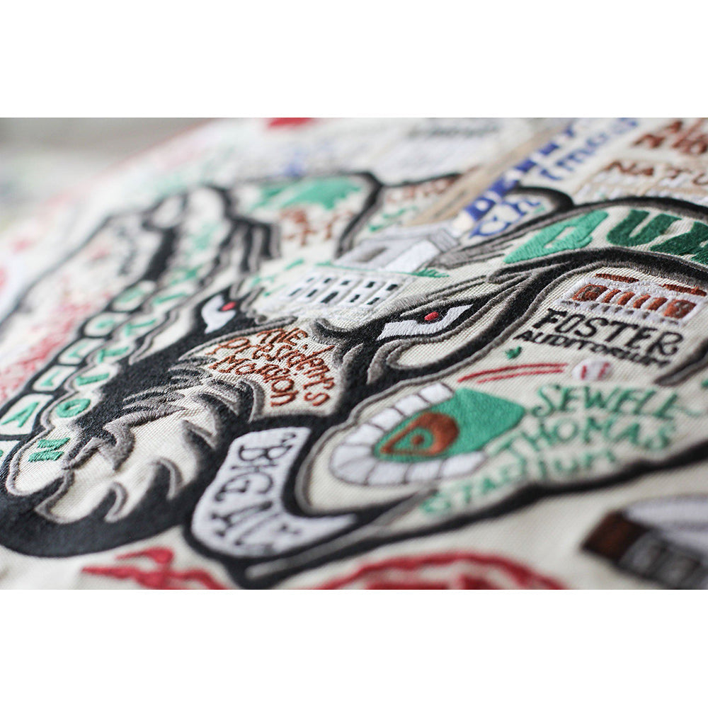 Alabama, University of Collegiate Hand-Embroidered Pillow