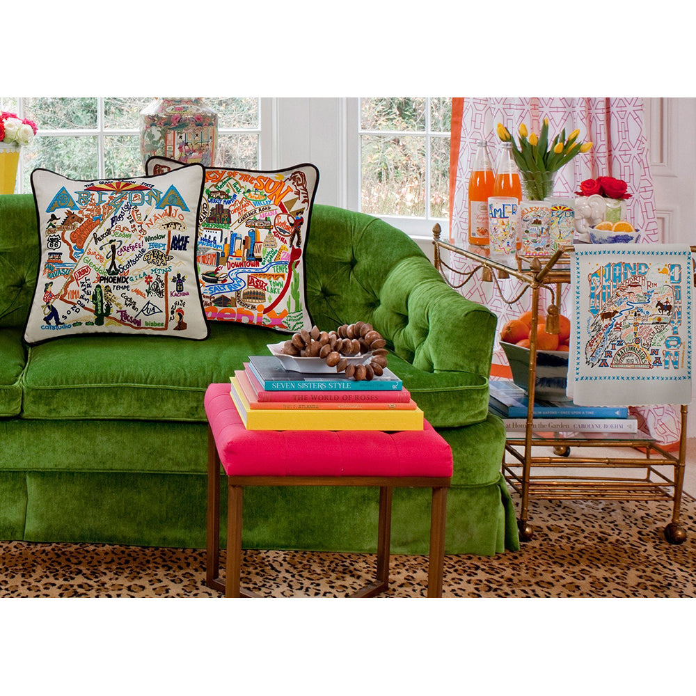 Arizona Hand-Embroidered Pillow
