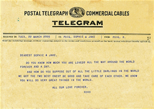 Art Print - Custom Telegram Print - Gallery Wrap - 23" X 33.75" by Sugarboo Design