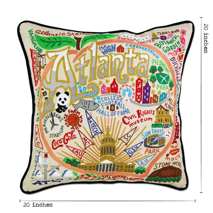 Atlanta Hand-Embroidered Pillow