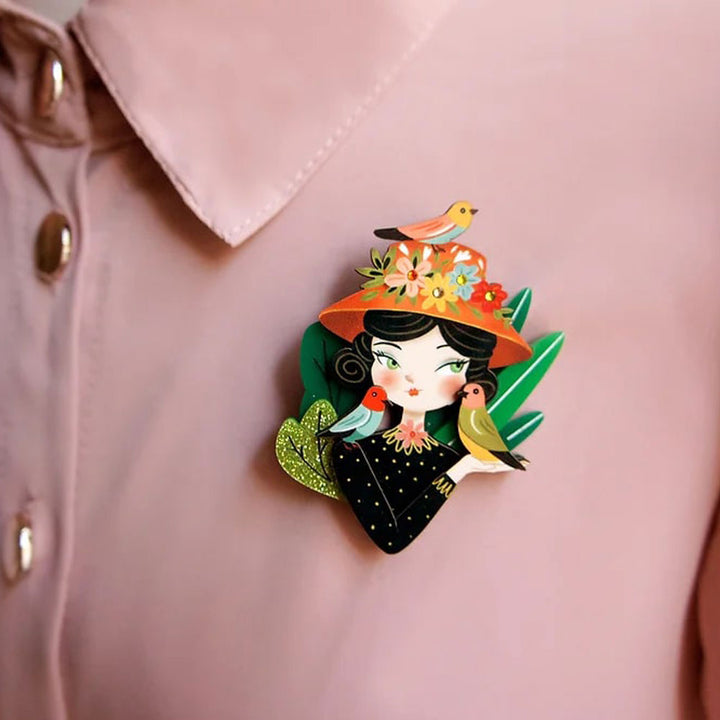 Bird Lover Brooch by LaliBlue image 2