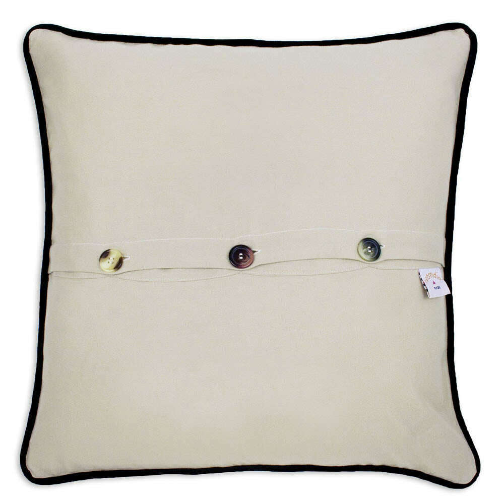 Birmingham Hand-Embroidered Pillow by CatStudio