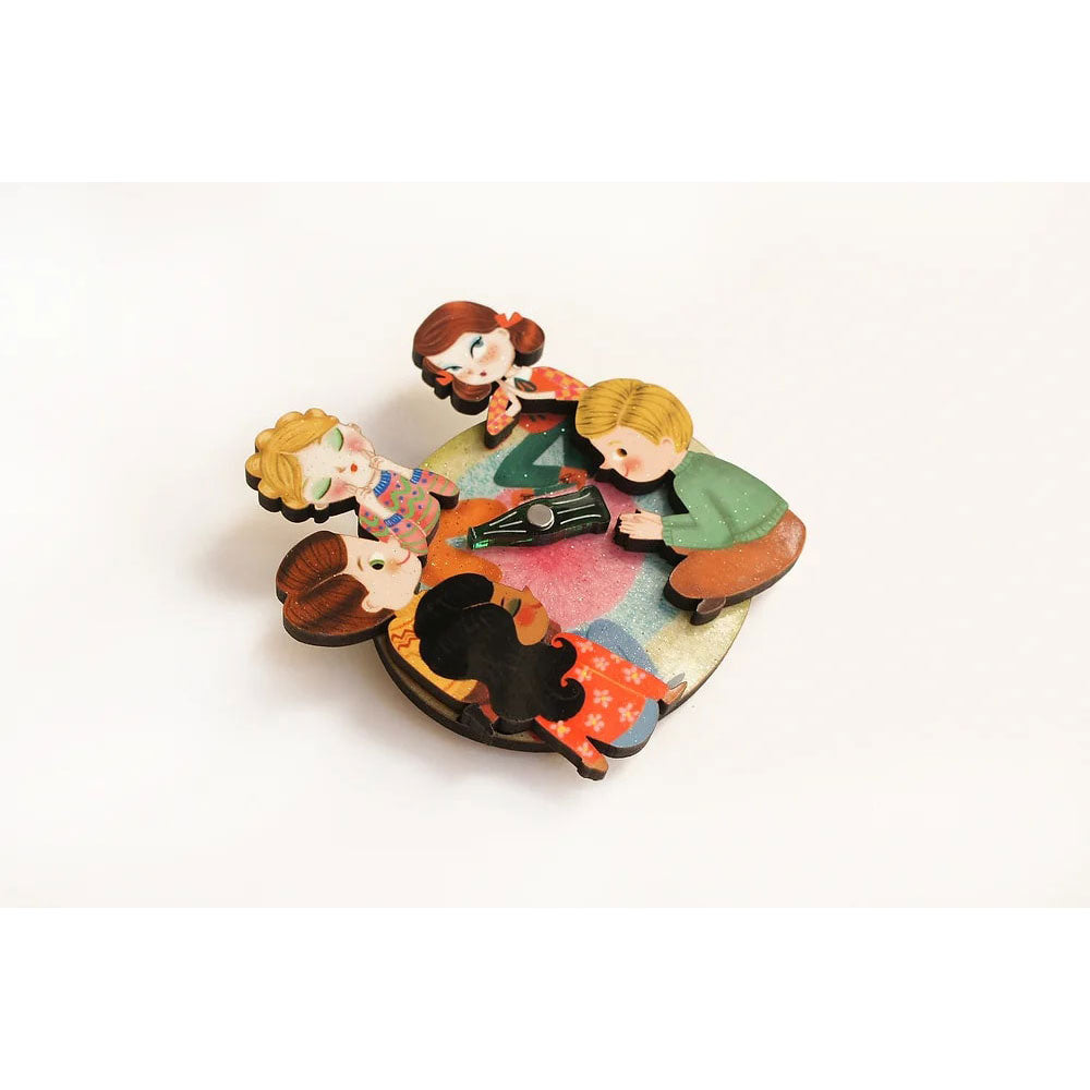 Bottle Game Brooch by Laliblue