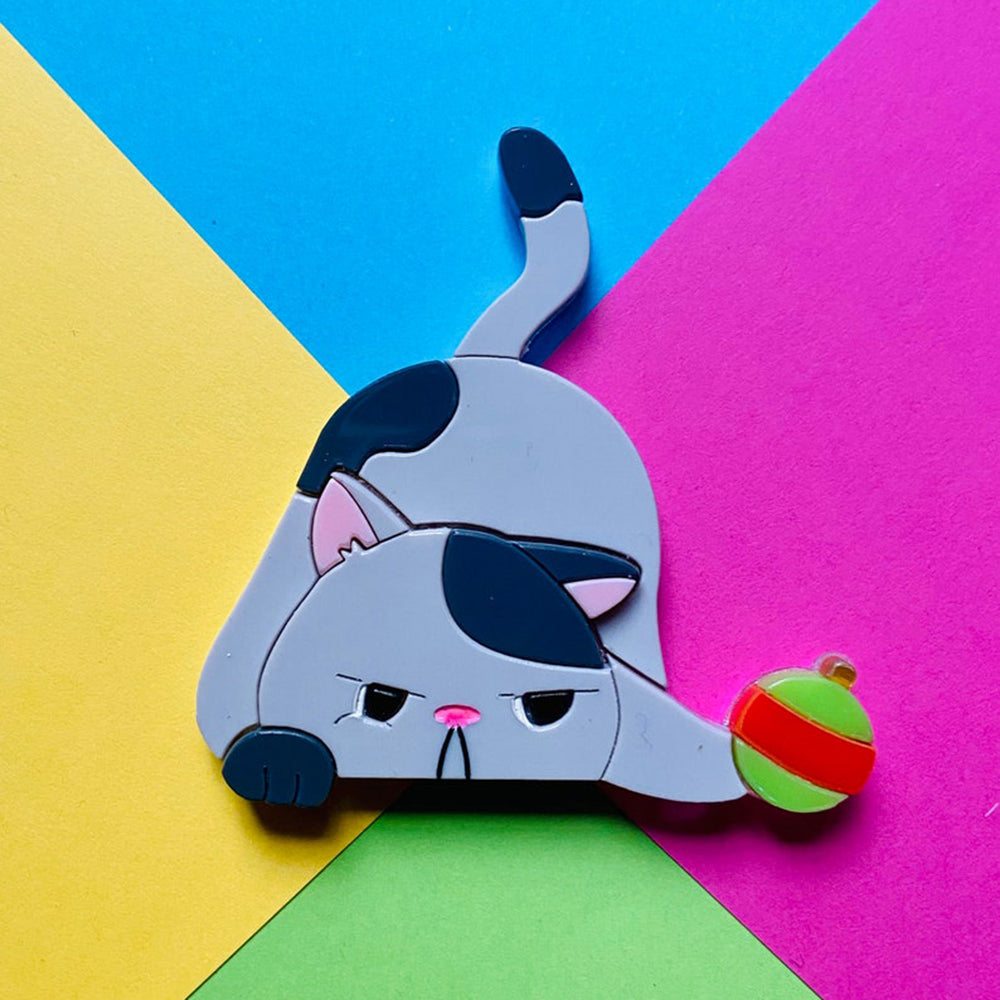 Christmas Collection - Little Christmas Hunter - Acrylic Brooch by Makokot Design