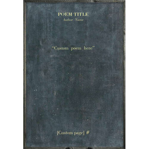 Custom Poetry Collection - Grey Wood Art Print - 17" X 24.5" by Sugarboo Design