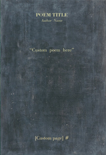 Custom Poetry Collection - Gallery Wrap Art Print - 15.25" X 22.75" by Sugarboo Design