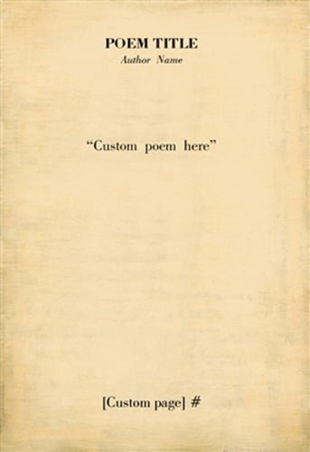 Custom Poetry Collection - Gallery Wrap Art Print - 15.25" X 22.75" by Sugarboo Design